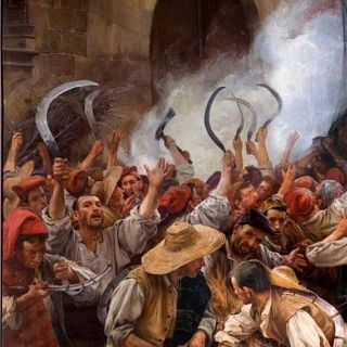 1640: revuelta de los segadores en Barcelona