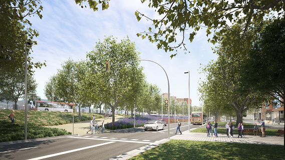 Els ve�ns del nord de Barcelona rebutgen la reforma actual de la Meridiana