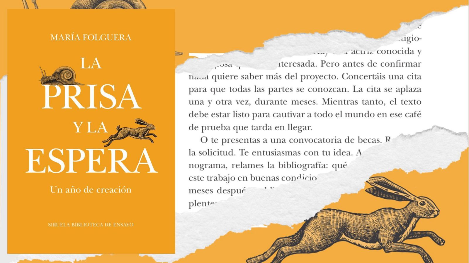 Oreja de perro - 'La prisa y la espera', un libro de Mar�a Folguera para reconciliarse con los tiempos de la vida - 20/06/26 - Escuchar ahora
