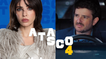 Els actors Paula Prendes i Gorka Otxoa presenten "Atasco 4"