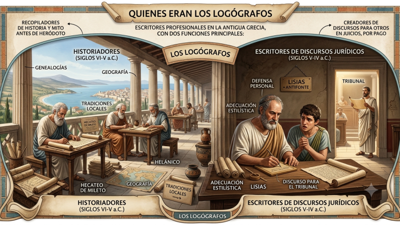 Preguntas a la historia - ¿Quiénes fueron los logógrafos? - 03/07/26 - Escuchar ahora