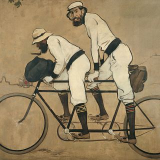 Damià Amorós analitza el quadre d'El tàndem de Ramon Casas