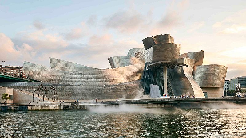 Con Miren Arzalluz, directora del Guggenheim de Bilbao