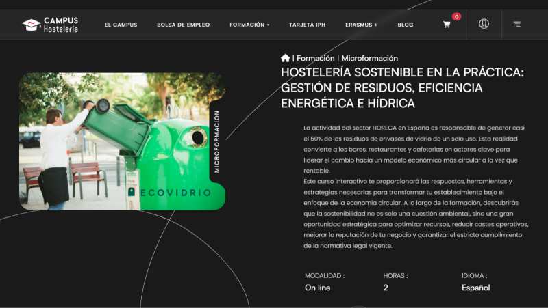 Reservado para 5 - Formación y sostenibilidad en la hostelería - 30/07/26 - Escuchar ahora