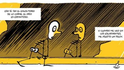 Pep Brocal, autor de 'Anatom�a de un esqueleto' y arte callejero con Nadie