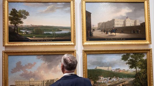 El pintor Brambila en la Galería de las Colecciones Reales