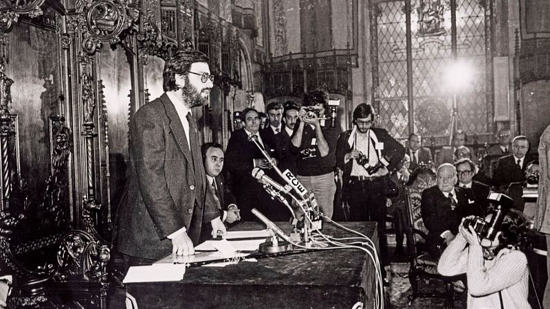 Arxiu Ràdio 4: Entrevistes amb Narcís Serra, nou alcalde de Barcelona, l'abril de 1979 | Escoltar