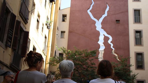 L?Escletxa, un memorial al Born amb noms de v�ctimes de feminicidi