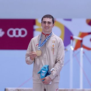 Ignacio Yockers, campeón de caballo con arcos en los Juegos del Mediterráneo