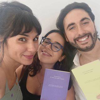 Con Alejandra Sevilla y F. Javier C�rdenas, Premios de Poes�a Joven