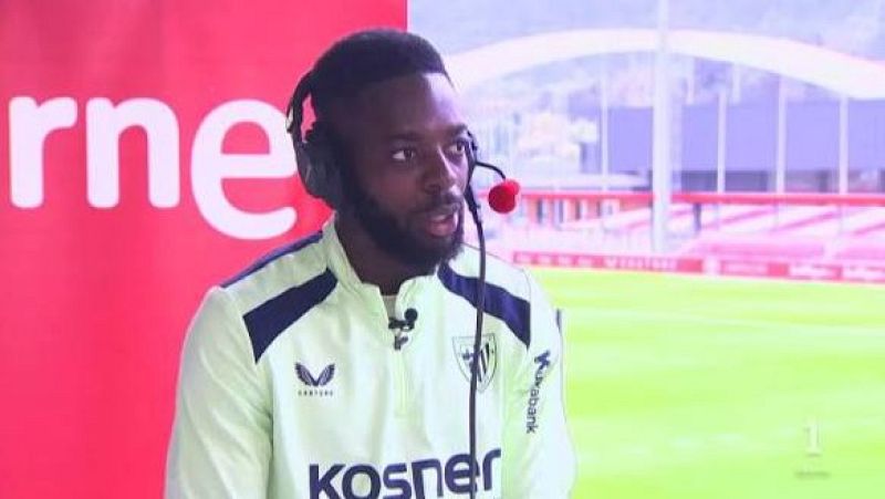 Iñaki Williams, durante la entrevista en Radiogaceta de los deportes de RNE.