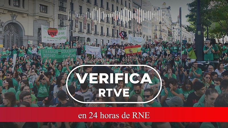 Manifestación de profesores ante la Consejería de Educación de la Comunidad de Madrid, este jueves 15 de octubre