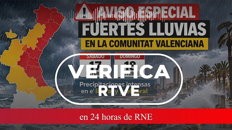 Falso aviso que circula en redes sociales sobre fuertes lluvias en la Comunidad Valenciana