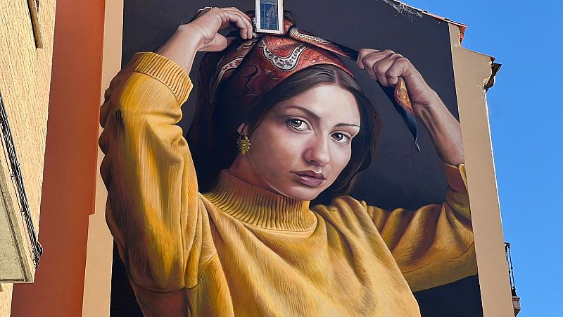'Matilda', el nuevo mural de JM Brea en Cáceres
