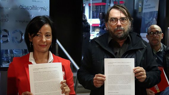 CCOO i UGT registren la vaga general de l?11 de novembre