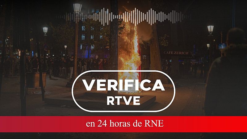 Disturbios en Barcelona en la noche del 24 de octubre