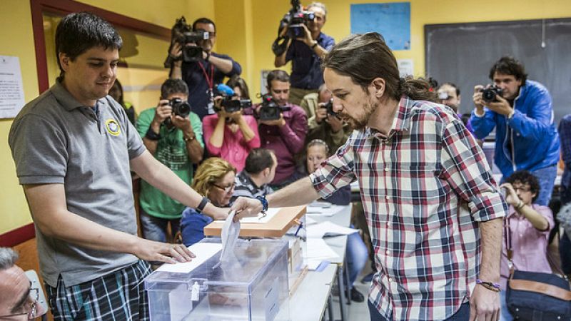 Radio 5 Actualidad - Especial Elecciones - Pablo Iglesias: "Cada vez que se abren las urnas, crecen nuestros apoyos" - 24/05/15