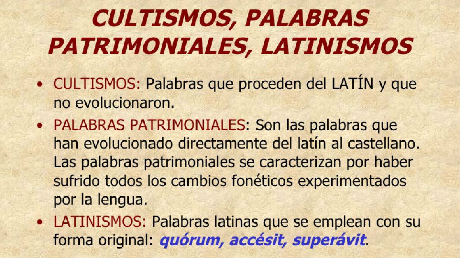 El palabrero - Palabras patrimoniales, cultismos y semicultismos - 01/10/16 - Escuchar ahora
