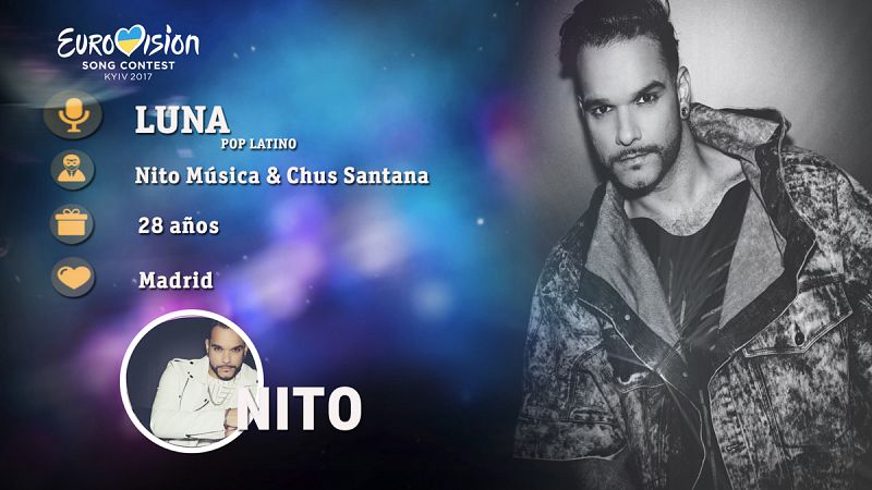 Eurovisin 2017 - Nito canta "Luna"