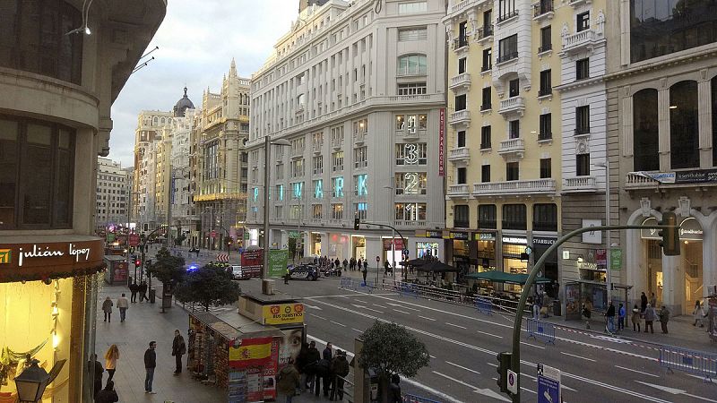Empresarios madrileños apoyan la peatonalización permanente de la Gran Vía