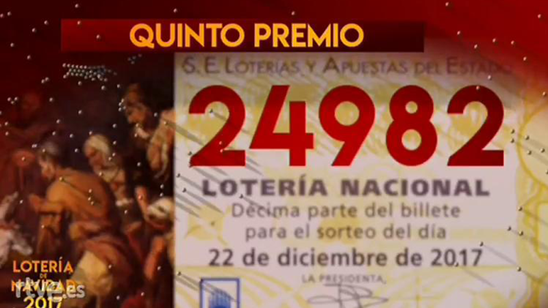 Lotería de Navidad - 24.982, quinto premio de la Lotería de Navidad - Escuchar ahora