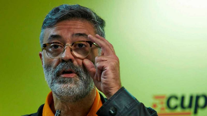 24 horas - Carles Riera, CUP: Puigdemont tiene legitimidad para ser candidato, al menos el primero