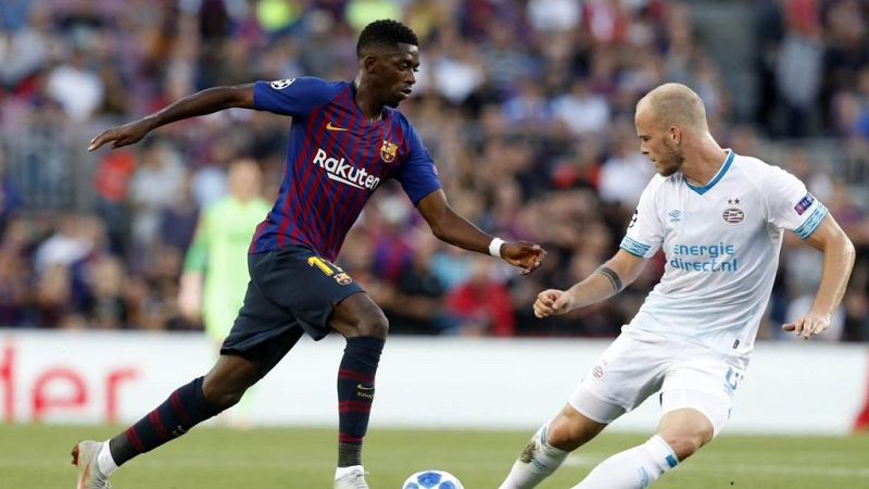 Tablero deportivo - Los goles del F.C. Barcelona 4 PSV Eindhoven 0