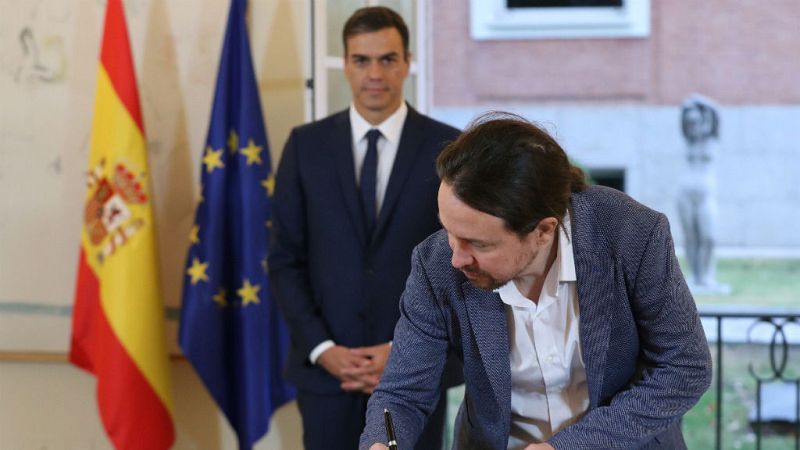 14 horas - Pablo Iglesias: "Hemos arrancado al Gobierno unos compromisos importantes e históricos"
