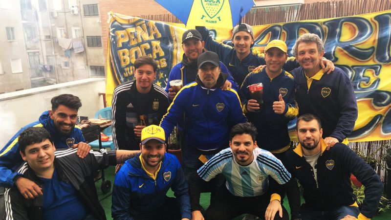 Tablero deportivo - El SuperClásico en Madrid