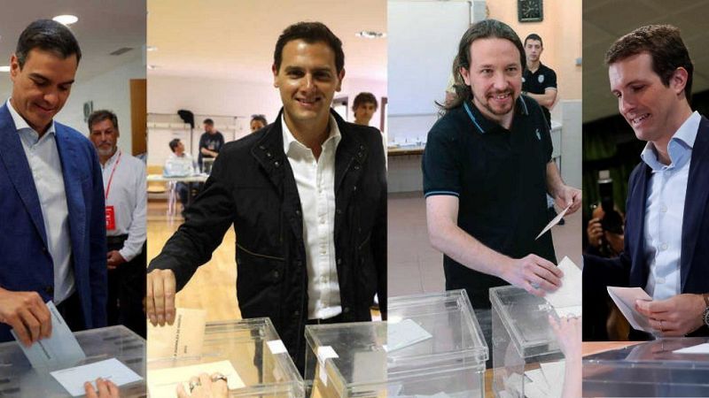 Especiales informativos RNE - Todos los líderes han votado y el más madrugador Pedro Sánchez - Escuchar ahora