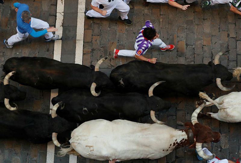 Cuarto encierro de los Sanfermines 2019 en RNE