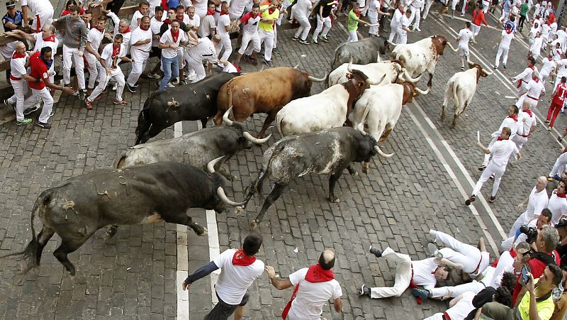 Último encierro de los Sanfermines 2019