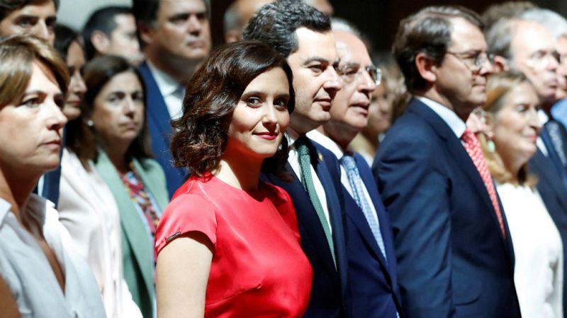 14 horas - Díaz Ayuso toma posesión Esperanza Aguirre como invitada - Escuchar ahora