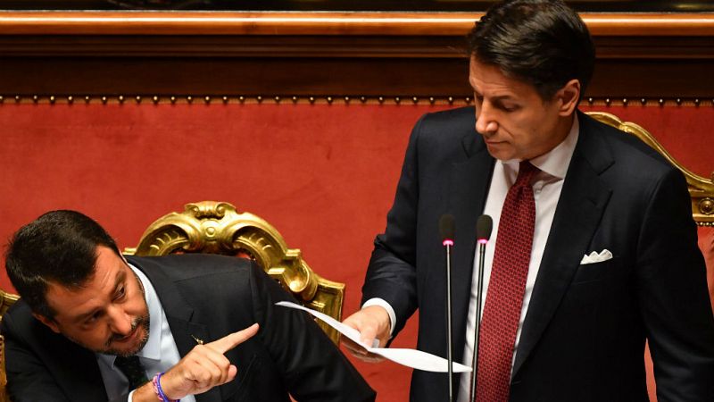 24 Horas - La dimisión de Conte tras la crisis de gobierno desencadenada por Salvini - Escuchar Ahora