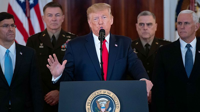 Boletines RNE - La versión de Mark Esper sobre la muerte de Soleimani distinta a la de Trump