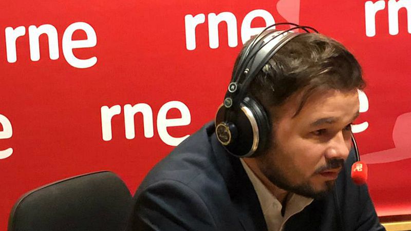 14 horas - Rufián: "Sería irresponsable poner condiciones sine qua non a la mesa" - Escuchar ahora