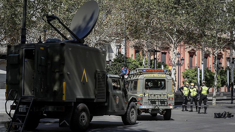 24 horas fin de semana - La UME está presente en 28 ciudades para tareas de seguridad y desinfección