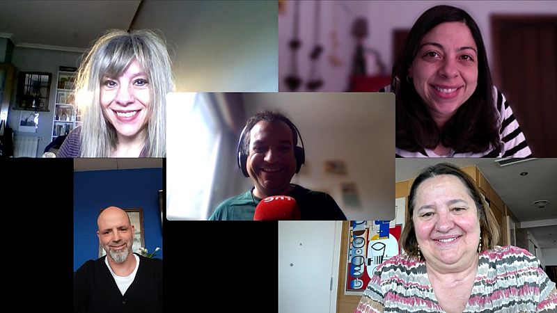 La sala - Periodistas teatreros: Machús Osinaga, Paloma Cortina, Raúl Losánez y Rosana Torres