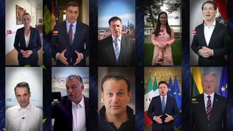 24 horas fin de semana - 20 horas - Los líderes europeos recurren a los videos por red para celebrar el Día de Europa - Escuchar ahora
