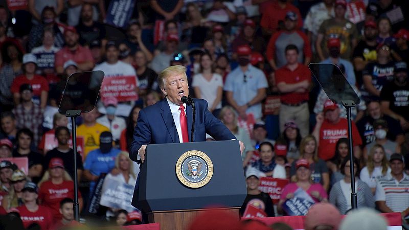 España a las 8 Fin de Semana - Trump se erige como el representante del partido de "la ley y el orden" en Tulsa - Escuchar ahora