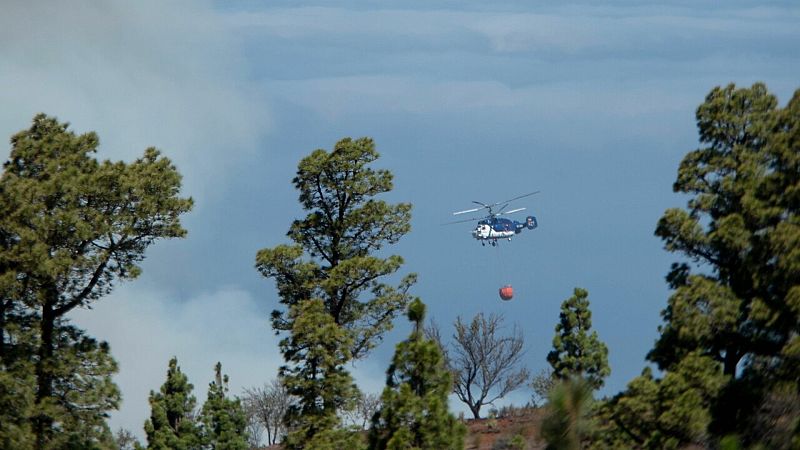 14 horas fin de semana - La Guardia Civil busca en La Palma a un posible pirómano mientras se reduce el incendio