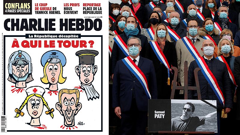 Cinco continentes - Francia homenajea a Samuel Paty