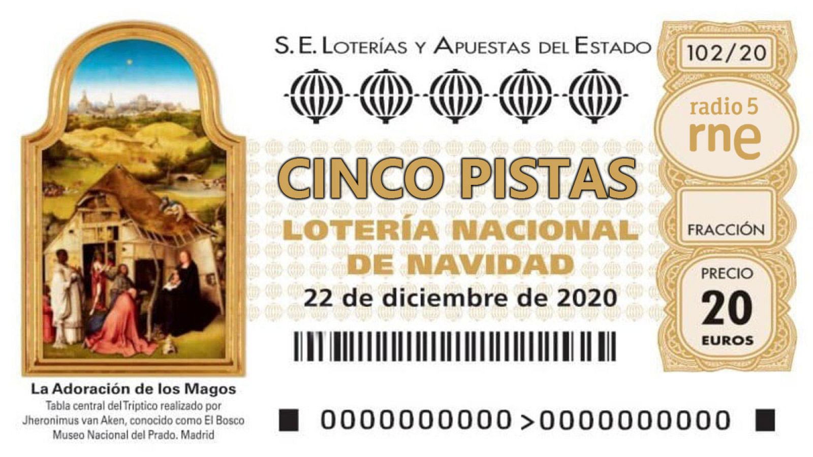 Cinco pistas - Esto sí es cantar el Gordo - 02/12/20 - escuchar ahora