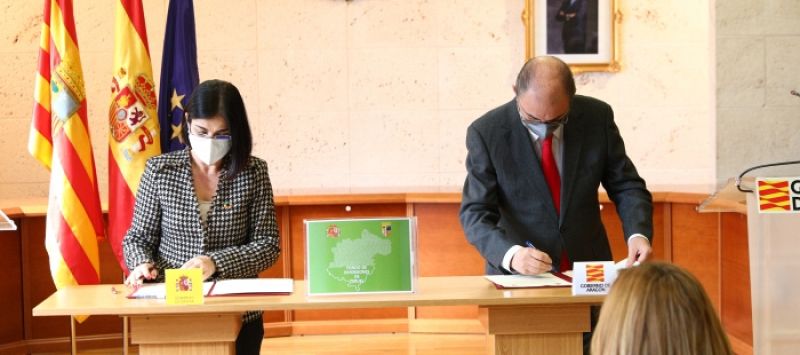 Informativo Aragón 19.50 Aragón y el Estado renuevan el convenio del FITE que dota a Teruel con 60 millones de euros