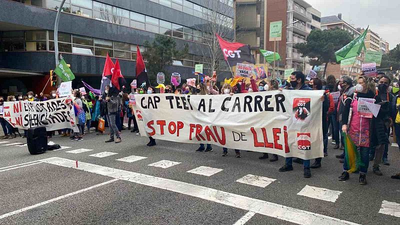 Primera vaga d'educadores infantils a Catalunya