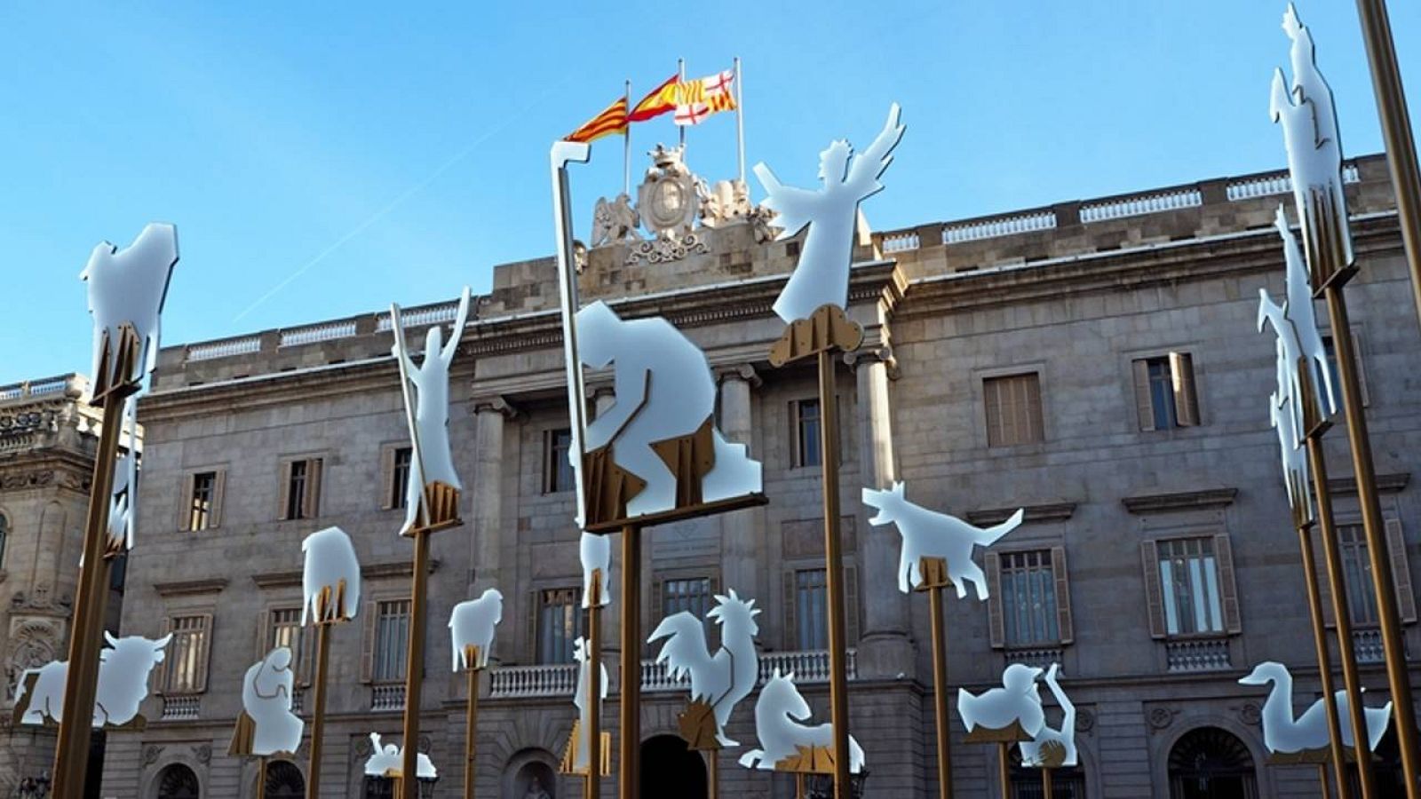 Torna el pessebre de la Plaça Sant Jaume amb una proposta artística molt especial