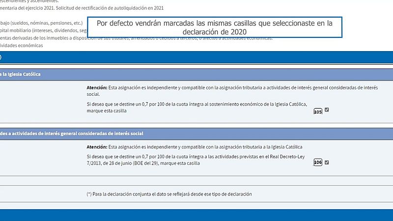 Para que veas - Marcar la X es lo normal - 19/04/22
