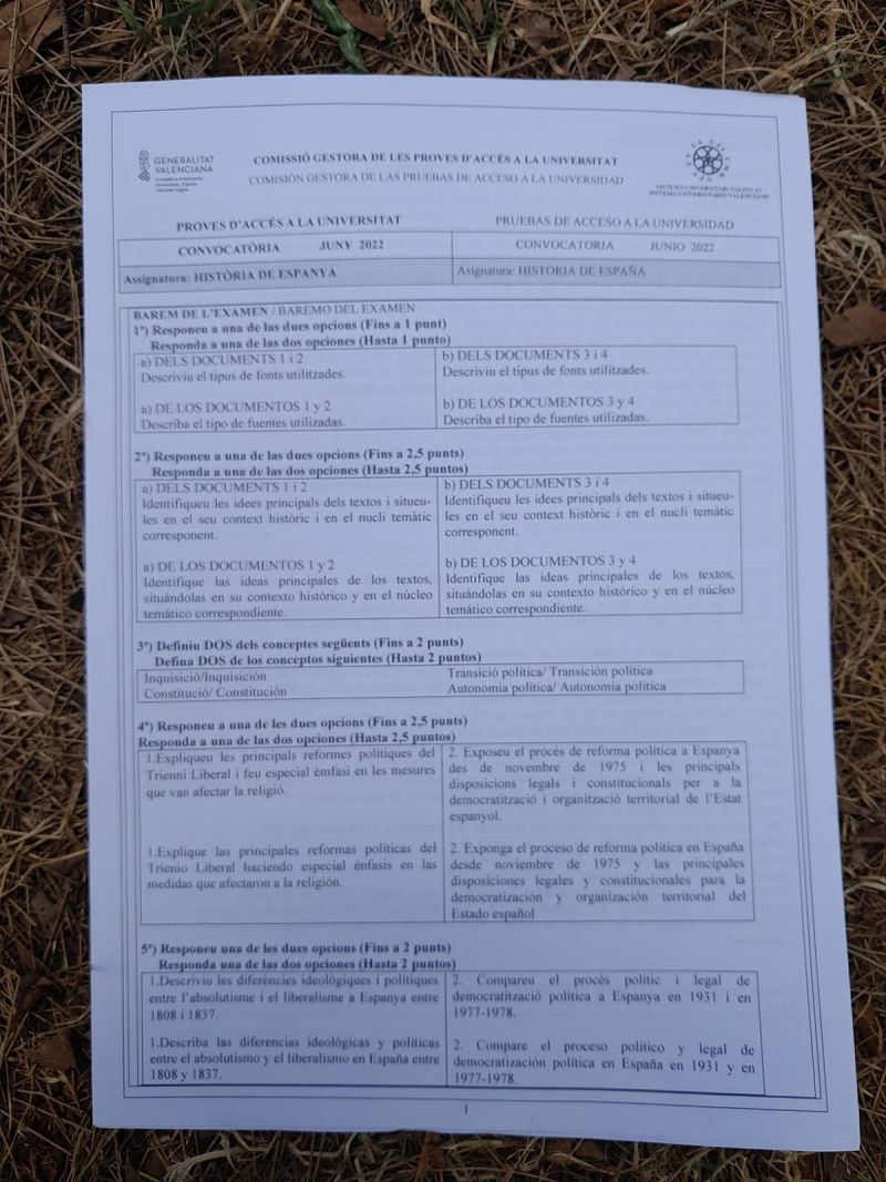 Comiezan las Pruebas de Acceso a la Universidad en la Comunitat - 07/06/22 - Escuchar ahora