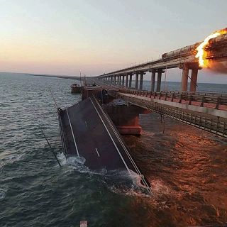 Cae el puente de Kerch, smbolo clave para Putin