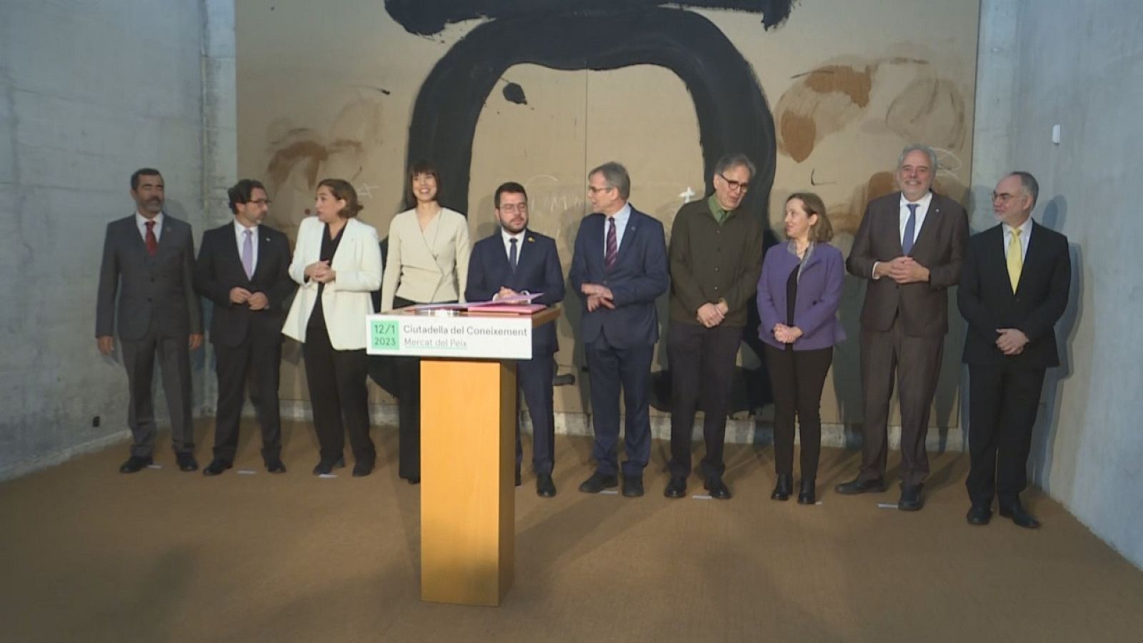 Barcelona col·loca la primera pedra del projecte del Mercat del Peix